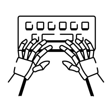 Robot karalama biçimi simgesi bir robot yazısını gösterir