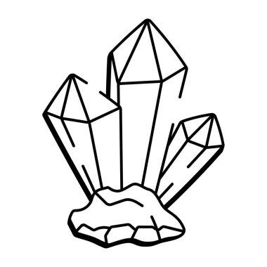 Zodiac kristalini temsil eden bir çizim biçimi simgesi