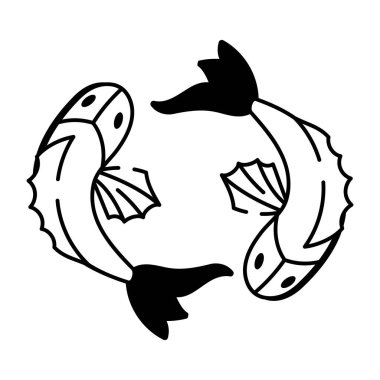 Zodyak ağacını gösteren bir el çizimi simgesi