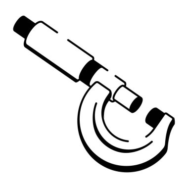 Çizimi temsil eden mikrometre-A çizim biçimi simgesi