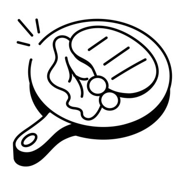 Ziyafeti temsil eden bir çizim biçimi simgesi