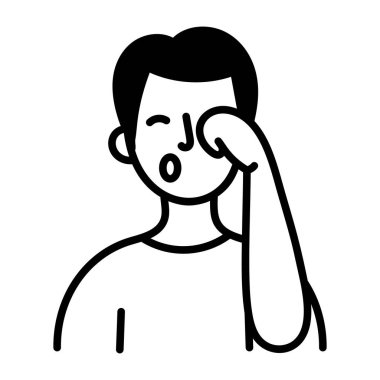 Tembellik gösteren karalama tarzı bir simge