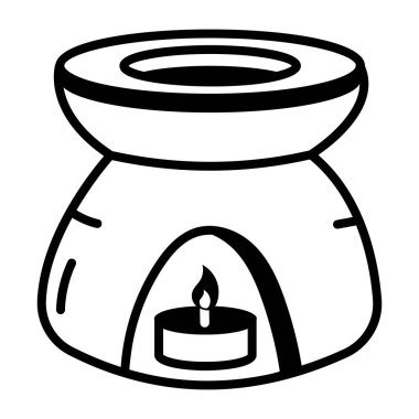 Aromayı gösteren karalama tarzı bir simge