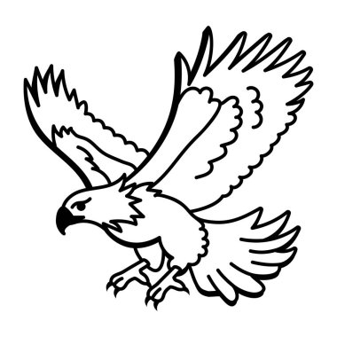 Kel kartalı gösteren bir el çizimi simgesi