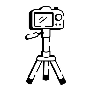 Bir üçayağı temsil eden karalama biçimi simgesi