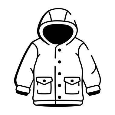 Ceketi gösteren bir çizim biçimi simgesi