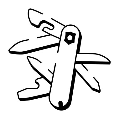 Çoklu aracı simgeleyen bir çizim biçimi simgesi