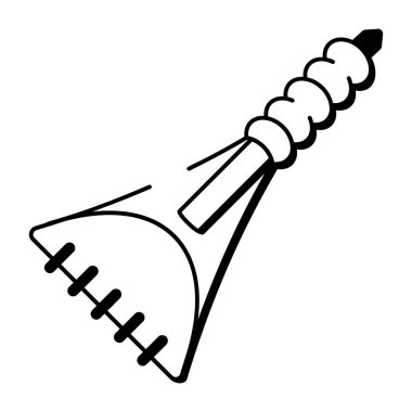 Buz kazıyıcıyı gösteren yarım yamalak bir biçim simgesi