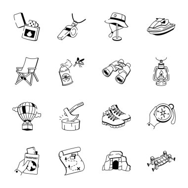 Kamp Dişli Simgeleri Koleksiyonu 