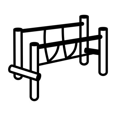 Bir raketi temsil eden karalama biçimi simgesi