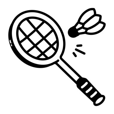 Bir raketi temsil eden karalama biçimi simgesi