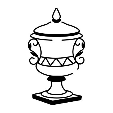 Boynuz gösteren yarım yamalak bir simge