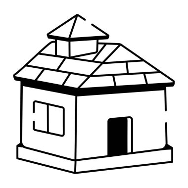 Boynuz gösteren yarım yamalak bir simge