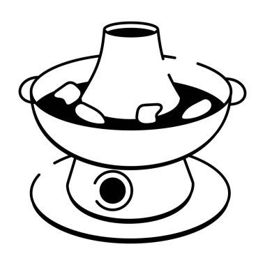 Boynuz gösteren yarım yamalak bir simge