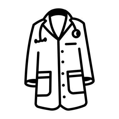 Laboratuvar doktorunu gösteren karalama tarzı bir simge