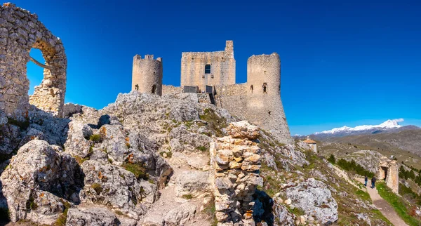 Rocca Calascio Ruinas Abruzzo Gran Sasso Parque Nacional Sur Italia — Foto de Stock