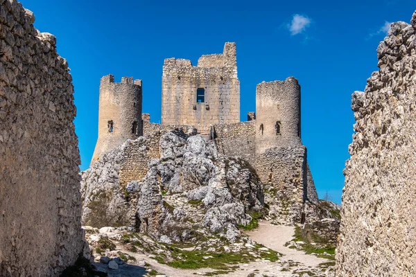 Ruinen Von Rocca Calascio Den Abruzzen Nationalpark Gran Sasso Süditalien — Stockfoto