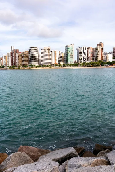 ブラジル北東部に位置するCeara州Fortaleza市のウォーターフロントからの眺め Cityscape Psd — ストック写真