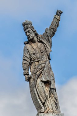 Congonhas, Minas Gerais, Brezilya, 2 Mayıs 2025. Sinyor Mabedi 'nin Şapeli İsa de Matosinho. insanlığın kültürel mirası. Koloni mimarisi. Barok Sanatı. Yazı.