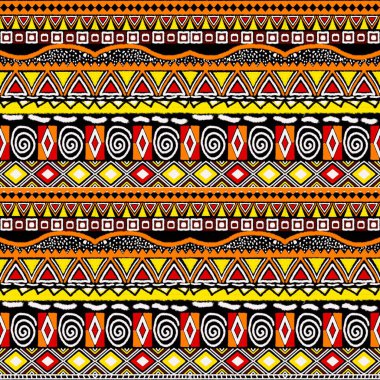 Kusursuz geleneksel arkaplan tasarımı, etnik model tasarımı, arkaplan veya duvar kağıdı için ikat deseni. Tekstil, duvar kağıdı, halı, yastık, yorgan, giysi, ambalaj, Batik
