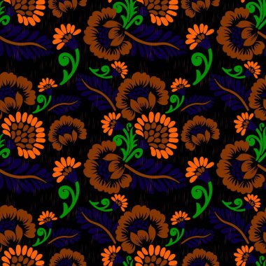 Kusursuz geleneksel arkaplan tasarımı, etnik model tasarımı, arkaplan veya duvar kağıdı için ikat deseni. tekstil, duvar kağıdı, halı