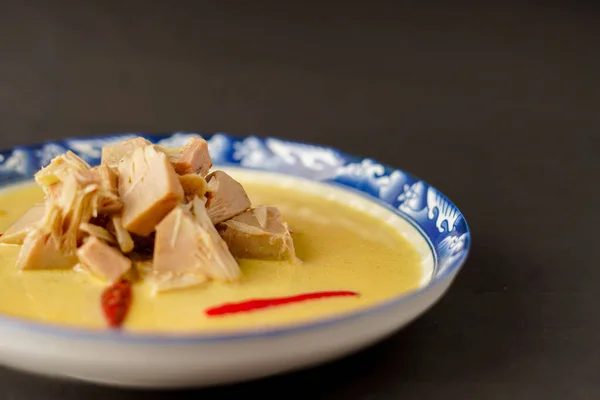 Guisado Gulai Nangka Comida Tradicional Indonésia Padang Sabor Saboroso Delicioso — Fotografia de Stock