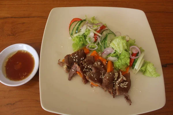 stock image Thai Beef Salad, Thai food