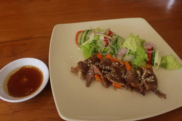 stock image Thai Beef Salad, Thai food