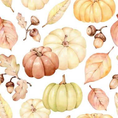 Kabaklarla, yapraklarla kusursuz desen