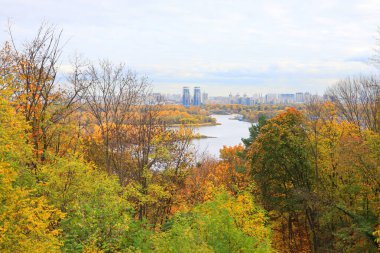 Ukrayna, Kyiv 'deki Pechersk bölgesinden Kyiv Panoraması 