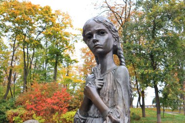 Ukrayna 'nın başkenti Kyiv' de Ulusal Müze yakınlarındaki 