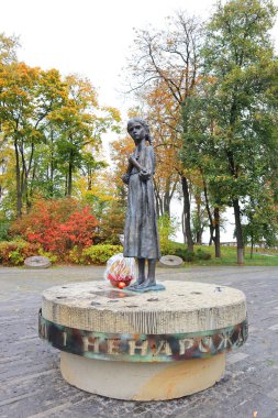 Ukrayna 'nın başkenti Kyiv' de Ulusal Müze yakınlarındaki 