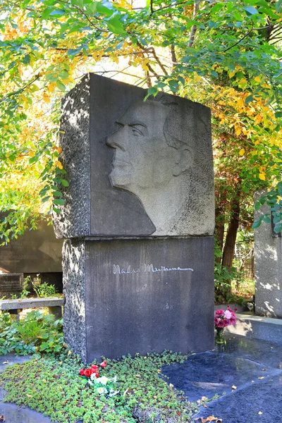 Tumba Pavlo Tychyna Escritor Cementerio Baikove Kiev Ucrania — Foto de Stock