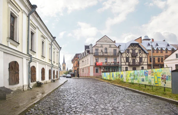 Историческая Улица Центре Луцка Украина — стоковое фото