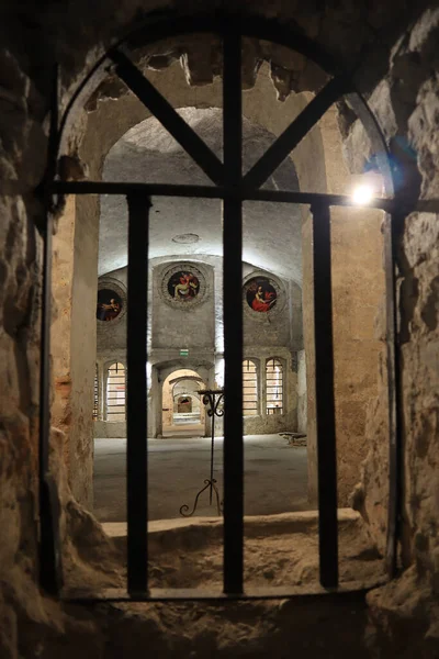 Підземелля Під Собором Святої Трійці Луцьку Україна — стокове фото