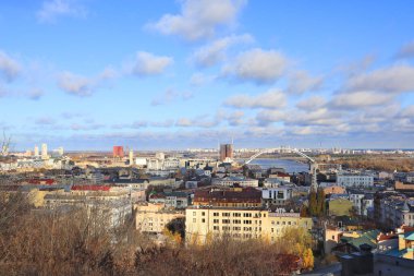  Podil, Ukrayna 'dan Kyiv şehir manzarası
