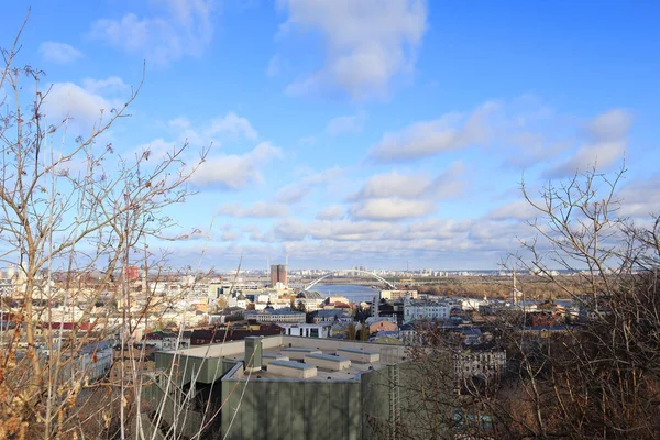 Panorama Paysage Urbain Kiev Depuis Podil Ukraine — Photo