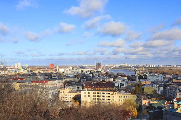 Kiev Cityscape Panorama Podil Ukraine — стокове фото