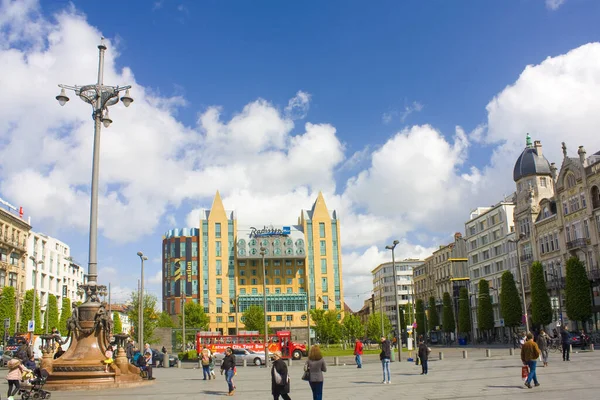 stock image Radisson Blue Hotel near Railway Station in Anrwerp, Belgium