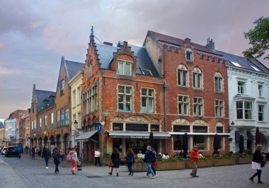 Medieval streets of downtown of Brugge, Belgium