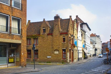 Medieval houses in downtown in Brugge, Belgium