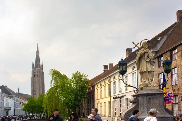 Kerk Van Onze Lieve Vrouw Brugge België — Stockfoto