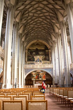 Almanya 'nın Halle kentindeki St. Mary Kilisesi' nin (ya da Marktkirche) içinde.