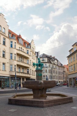 Halle, Almanya 'daki Eski Şehrin Mimarisi