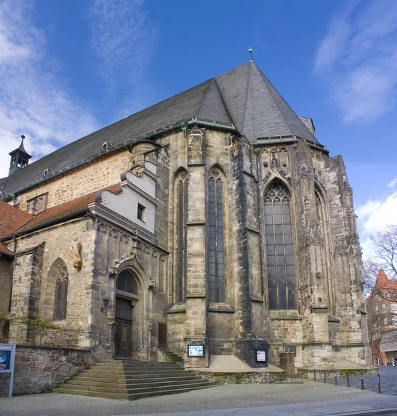 Almanya Halle Deki Gotik Kilise Moritzkirche — Stok fotoğraf