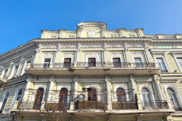 Богатое Оформление Старого Дома Одессе Украина — стоковое фото
