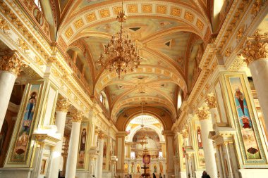 Odessa, Ukrayna 'daki Dönüşüm Katedrali' nin İçi