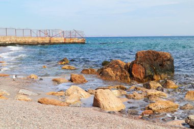 Odessa, Ukrayna 'da güneşli bir günde çıplaklar plağı.