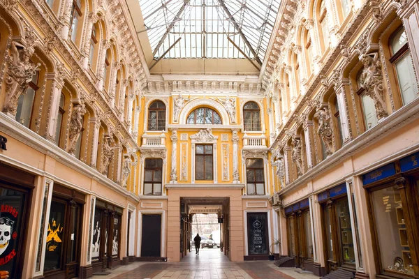 Belső Átriumban Passage Régi Fedett Bevásárlóközpont Építészeti Emlékmű Odessa Ukrajna — Stock Fotó