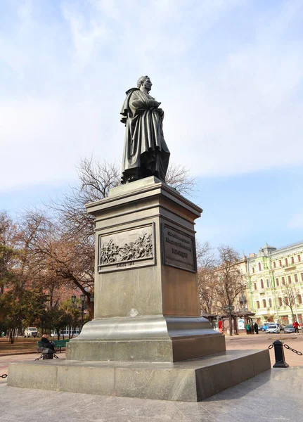 Monumento Príncipe Vorontsov Odessa Ucrania — Foto de Stock